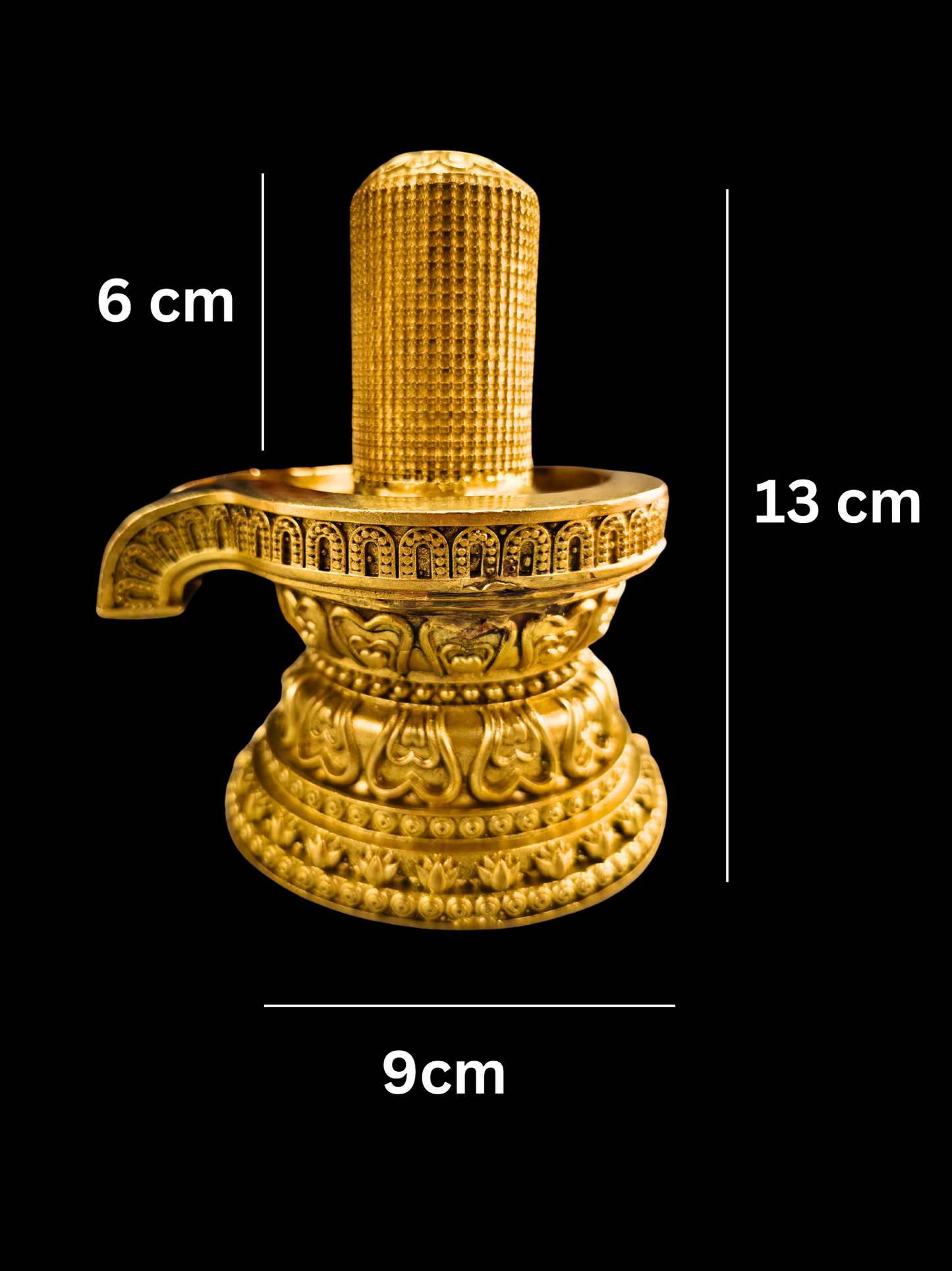 Brass Shiva Lingam with 108 Mini Shivlings
