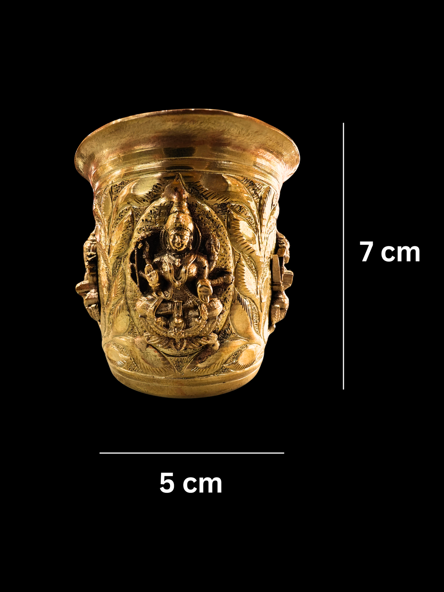 Ashta(8) Lakshmi Glass - For Daily Offerings (Set of 2)