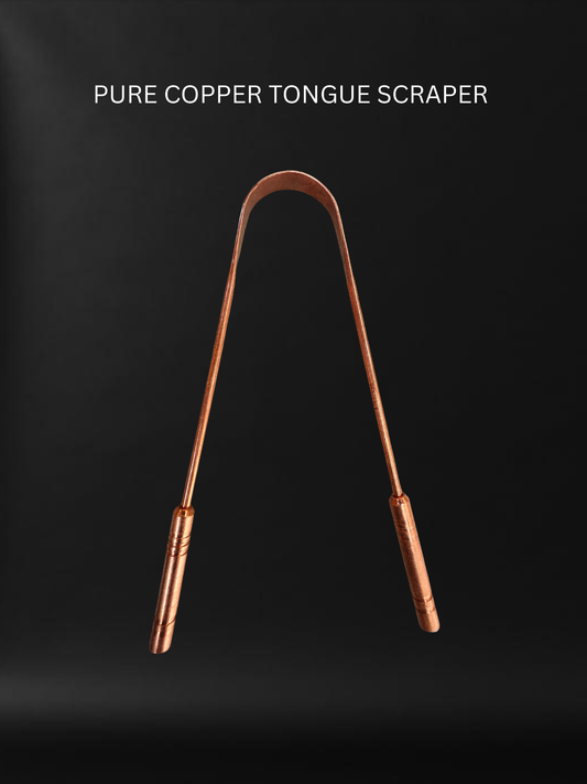 Pure Copper Tongue Scraper — Ayurvedic Oral Care