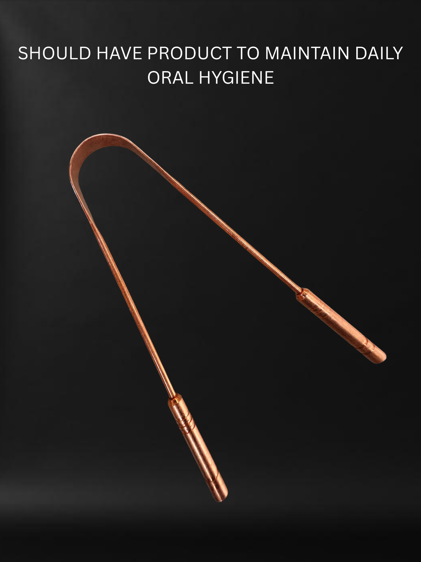 Pure Copper Tongue Scraper — Ayurvedic Oral Care