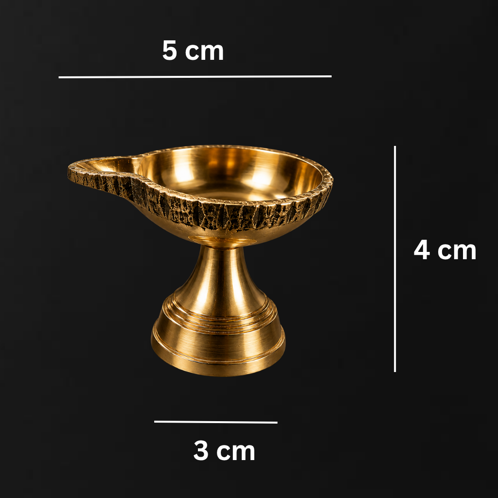 Brass Diya – Handcrafted Deepak for Pooja, Aarti & Festive Decor