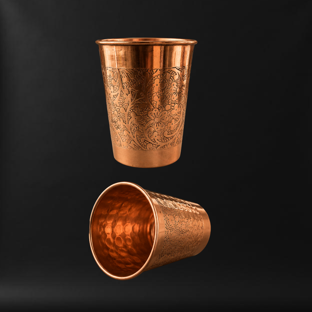 Copper Ayurvedic Vessel(glass)
