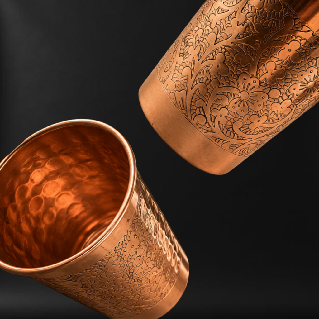 Copper Ayurvedic Vessel(glass)