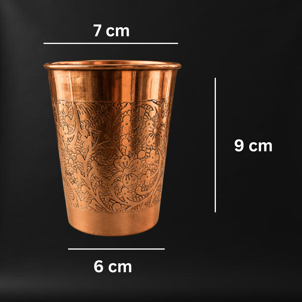 Copper Ayurvedic Vessel(glass)